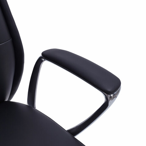 Кресло BRABIX PREMIUM ''Adept EX-752'', синхромеханизм, алюминий, экокожа, черное, 532930 - фото 9