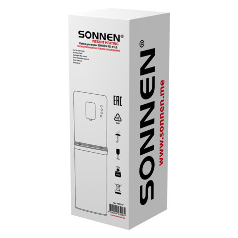 Кулер для воды с мгновенным нагревом SONNEN FSI-01LS, 16 л/ч, охлаждение, НИЖНЯЯ ЗАГРУЗКА, сенсорное управление, выбор температуры, 455747 - фото 9