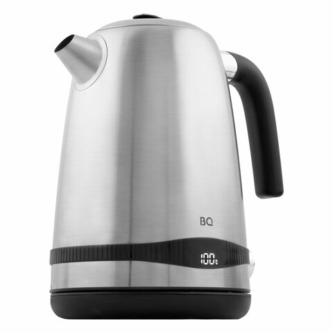 Чайник BQ (БИ-КЬЮ) KT1724SW, 1,7 л, 2200 Вт, закрытый нагревательный элемент, ТЕРМОРЕГУЛЯТОР, стальной, 86189269 - фото 1