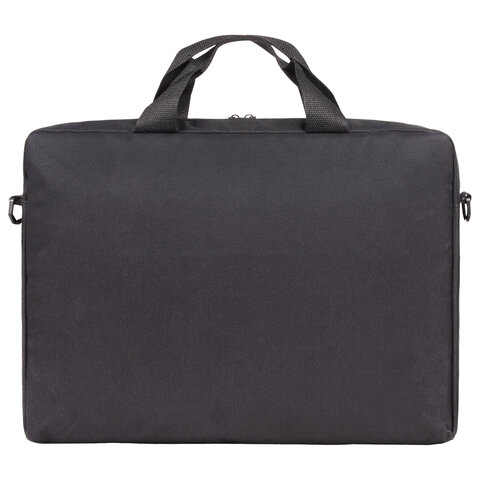 Сумка портфель BRAUBERG PRACTICAL с отделением для ноутбука 15,6", Grey line, черная, 29х40х7 см, 272604 - фото 5