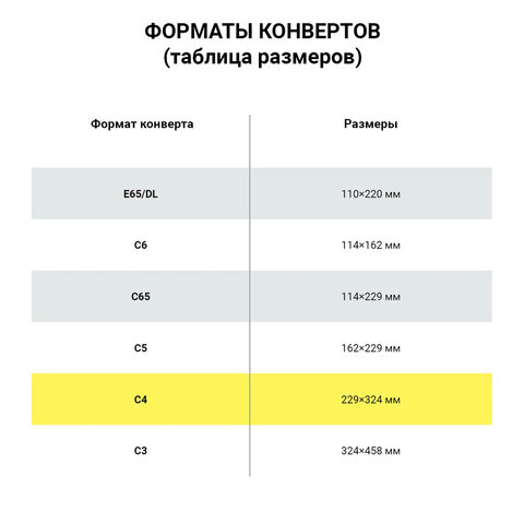 Конверты С4 (229х324 мм), отрывная лента, "Куда-Кому", 100 г/м2, КОМПЛЕКТ 500 шт., STAFF, 118667 - фото 10