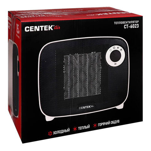 Тепловентилятор CENTEK CT-6023, 1500 Вт, 3 режима работы, белый - фото 11