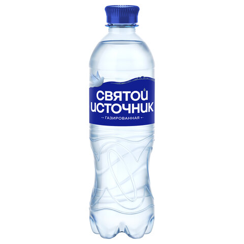 Вода ГАЗИРОВАННАЯ питьевая СВЯТОЙ ИСТОЧНИК 0,5 л - фото 3