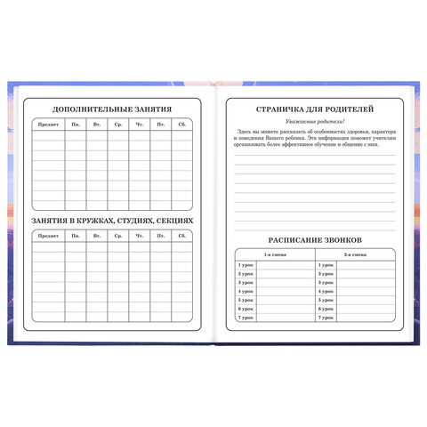 Дневник 1-4 класс 48 л., твердый, ЮНЛАНДИЯ, выборочный лак, с подсказом, "Лисёнок", 107596 - фото 8