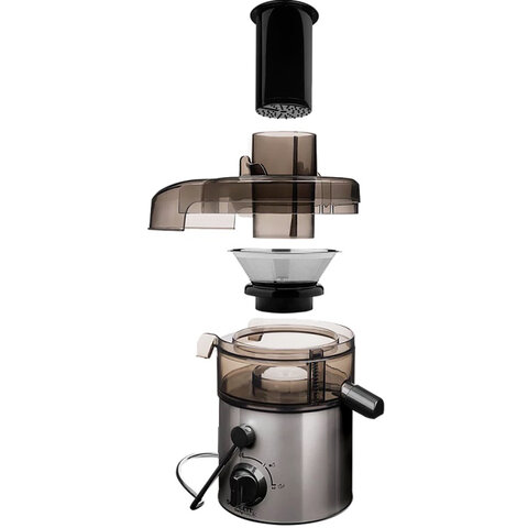 Соковыжималка SCARLETT SC-JE50S18, 800 Вт, стакан 0,6 л, емкость для жмыха 1 л, пластик, сталь/черный - фото 4