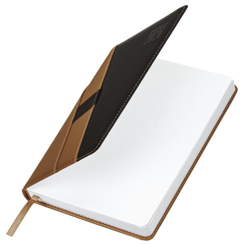 Ежедневник датированный 2026, А5, 138х213 мм, BRAUBERG "Swirl", под кожу, держатель для ручки, коричневый, 117480 - фото 3