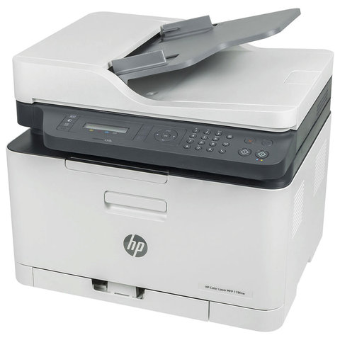 МФУ лазерное ЦВЕТНОЕ HP Color Laser 179fnw "4 в 1", А4, 18 стр./мин., 20000 стр./мес., АПД, Wi-Fi, сетевая карта, 4ZB97A - фото 1