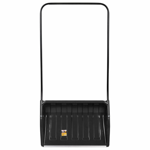 Лопата снеговая СКРЕПЕР 70х47 см пластиковый ЧЕРНЫЙ, алюминиевая планка, рукоятка 110 см, СУПЕРПРОЧНЫЙ, ГРАНДМАСТЕР, 700342 - фото 3