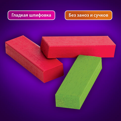 Игра настольная "ЦВЕТНАЯ БАШНЯ", 54 окрашенных деревянных блока + кубик, BRAUBERG HOBBY, 665493 - фото 12