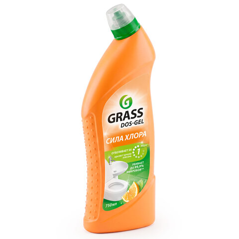 Средство для уборки сантехники и туалета дезинфицирующее 750 мл GRASS DOS-GEL "Сила цитрусов", 125678 - фото 5