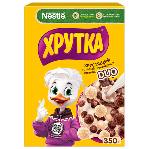 Готовый завтрак ХРУТКА DUO "Шарики шоколадные", 350 г, 83660 - фото 1
