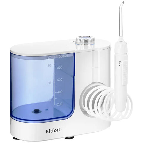 Ирригатор для полости рта KITFORT КТ-2914, стационарный, емкость резервуара 1 л, 6 насадок, белый - фото 3