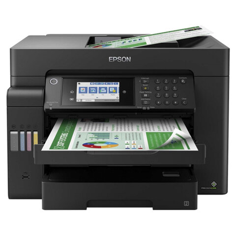 МФУ струйное EPSON L15150 "4 в 1", А3+, 25 стр./мин, 4800х2400, ДУПЛЕКС, АПД, сетевая карта, Wi-Fi, СНПЧ, C11CH72404 - фото 1