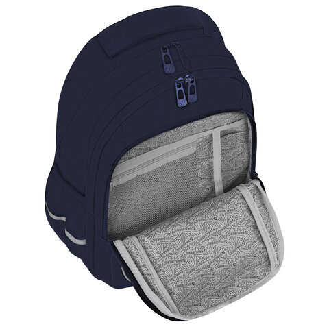 Рюкзак BRAUBERG INTENT, 2 отделения, 4 кармана, "Navy blue", 39х27х14 см, 273113 - фото 7