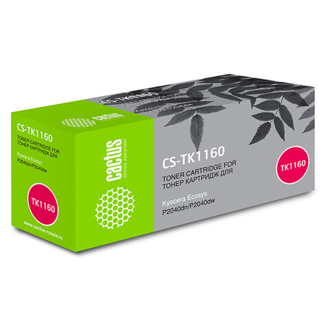 Тонер-картридж CACTUS (CS-TK1160) для KYOCERA Ecosys P2040dn/P2040dw, ресурс 7200 стр. - фото 2