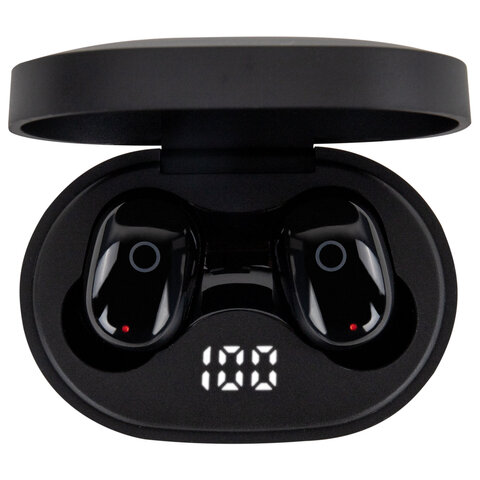 Наушники беспроводные TWS внутриканальные с микрофоном, SONNEN EP-BH25B, Bluetooth 5.3, черные, 514125 - фото 4