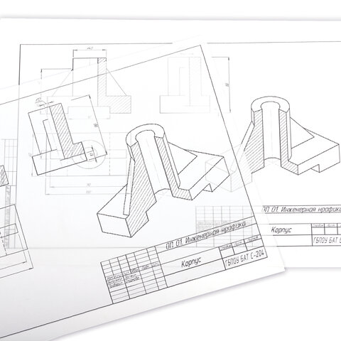 Калька А4 ВЫСОКОЙ ПРОЗРАЧНОСТИ, ПЛОТНАЯ, для печати и творчества, 70 г/м2, 100 листов, BRAUBERG, 116642 - фото 5