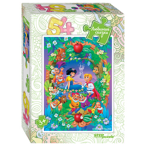 Пазл картонный 54 элемента, "Любимые сказки", АССОРТИ, поле 18х13,5 см, STEP PUZZLE - фото 11
