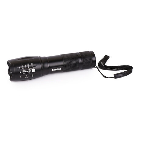 Фонарь CAMELION XML-T6, ЯРКИЙ, ZOOM, 5 режимов, питание 3xAAА или 18650 (не в комплекте), LED51530 - фото 1