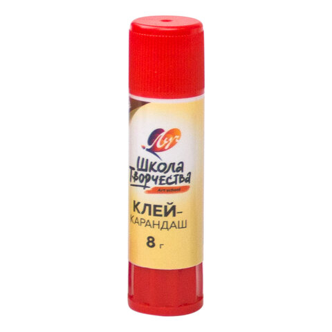 Клей-карандаш ЛУЧ "Школа творчества", 8 г, PVP основа, 29С 1735-08 - фото 1