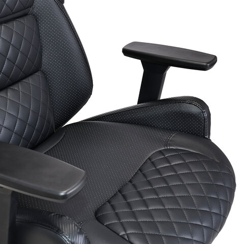 Кресло BRABIX PREMIUM "Tokyo EX-595", регулируемый подголовник, рециклированная кожа, черное, 532975 - фото 10