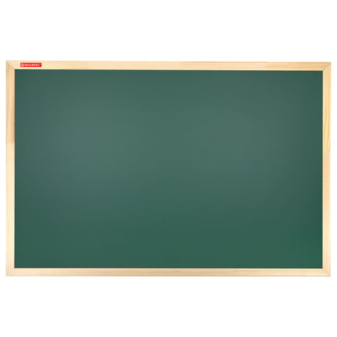Доска для мела магнитная 60х90 см, зеленая, деревянная рамка, BRAUBERG "Wood", 238800 - фото 1