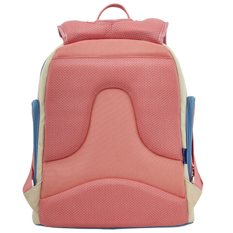 Рюкзак BRAUBERG CLASSIC, легкий каркас, премиум материал, "Tender", бежевый, 37х32х21 см, 272090 - фото 5