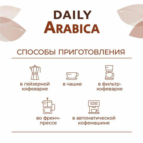 Кофе в зернах Poetti "Arabica" 1 кг, арабика 100%, 18106 - фото 3