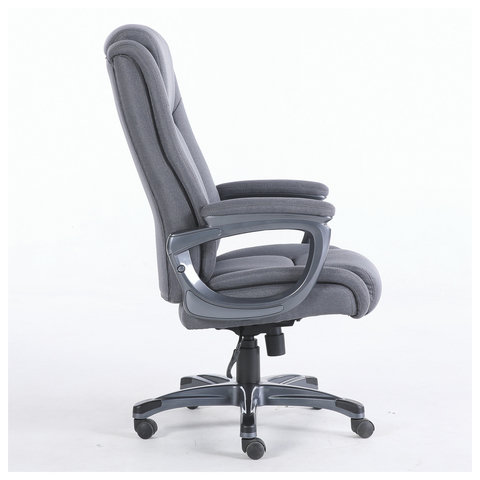 Кресло офисное BRABIX PREMIUM "Solid HD-005", нагрузка до 180 кг, ткань, серое, 531823 - фото 3