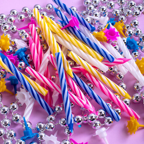 Набор свечей для торта 24 шт., 6 см, 24 держателя, ЗОЛОТАЯ СКАЗКА, в блистере, 591445 - фото 11