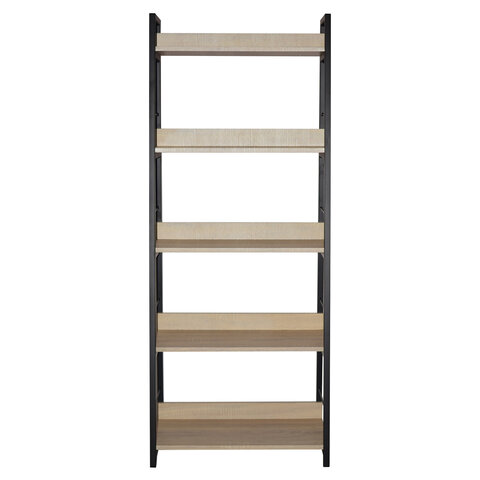 Стеллаж на металлокаркасе BRABIX "LOFT SH-003", 600х350х1500 мм, 5 полок, цвет дуб натуральный, 641236 - фото 3