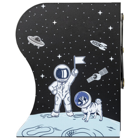 Подставка-держатель для книг и учебников ЮНЛАНДИЯ "Space", раздвижная, металлическая, 237901 - фото 9