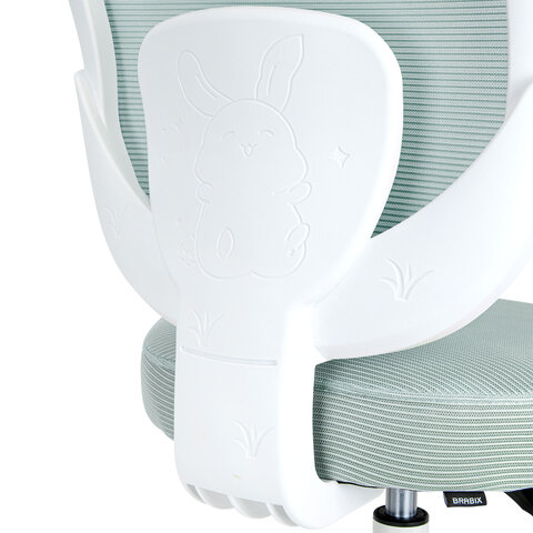 Кресло детское BRABIX KIDS "MG-230", без подлокотников, сетка/ткань TW, голубое, 533320 - фото 7