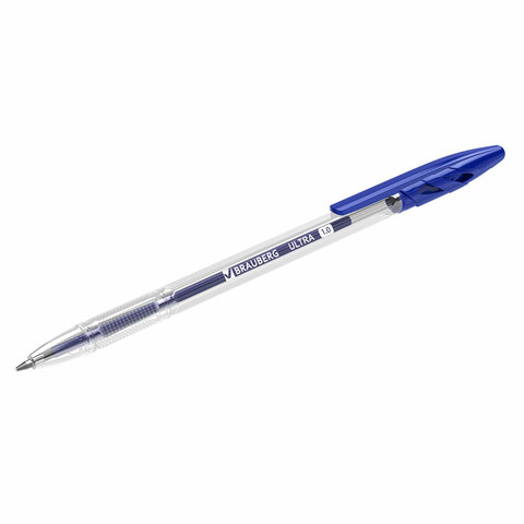 Ручки шариковые BRAUBERG "ULTRA", НАБОР 4 штуки (2 синих, 1 черная, 1 красная), узел 1 мм, 143569 - фото 7