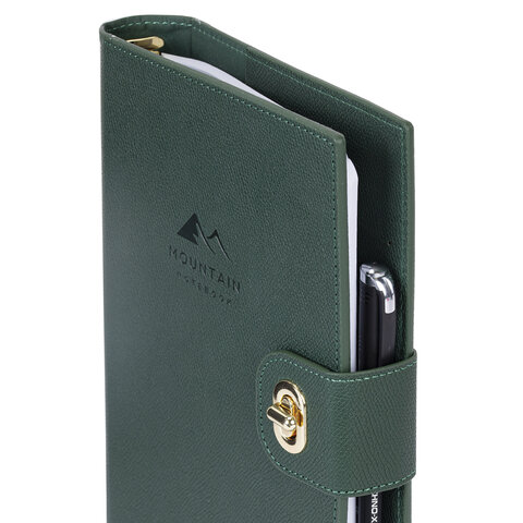 Ежедневник-органайзер недатированный B5 167х240 мм BRAUBERG "Nova", под кожу, 160 л., зеленый, 116202 - фото 6