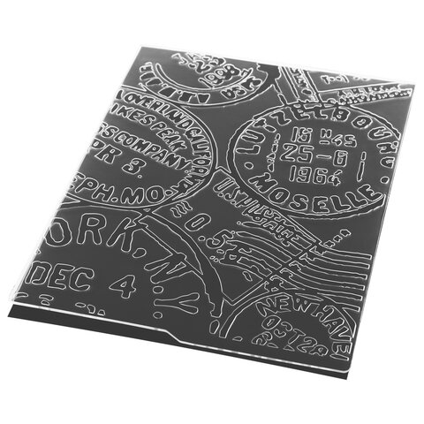 Клише для тиснения 3D "Печати" для Машинки для тиснения ОС-5, 108х146 мм, ОСТРОВ СОКРОВИЩ, 663805, 862-033 - фото 2