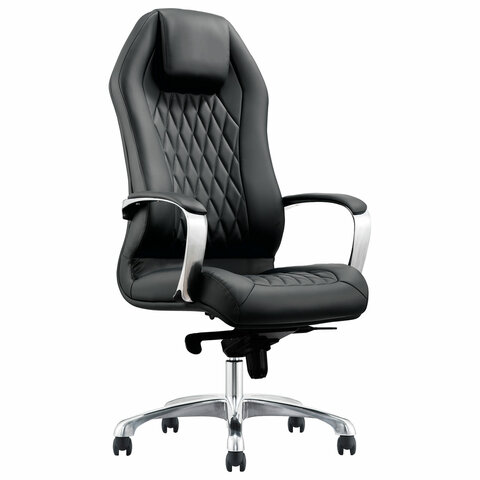 Кресло BRABIX PREMIUM "Aurus EX-705", мультиблок, алюминий, экокожа, черное, 532928 - фото 1