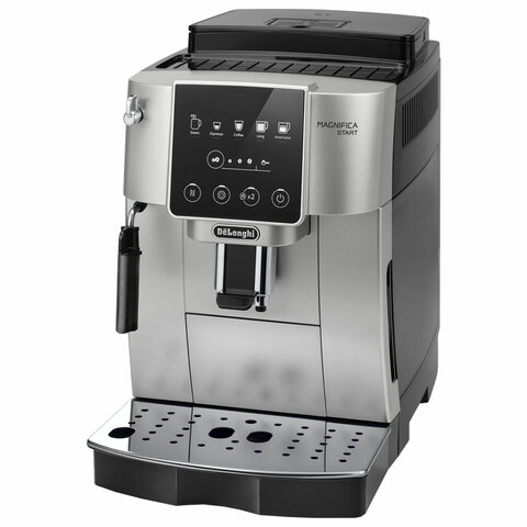 Кофемашина DELONGHI Magnifica Start ECAM220.30.SB, 1450 Вт, объем 1,8 л, ручной капучинатор, серебристо-черная - фото 1