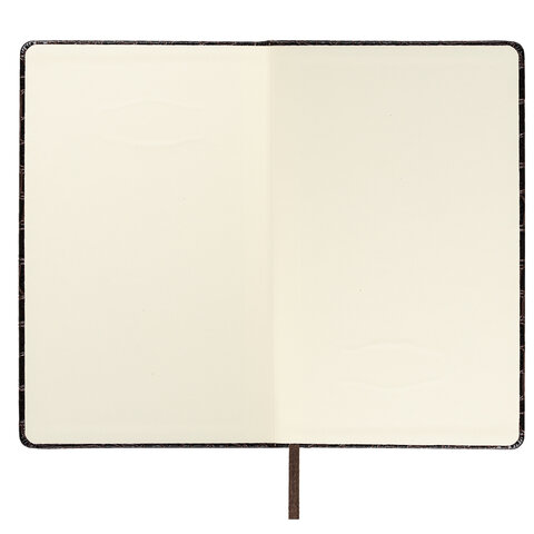 Скетчбук, слоновая кость 140 г/м2, 130х210 мм, 80 л., КОЖЗАМ, резинка, BRAUBERG ART CLASSIC, CROCO, коричневый, 116471 - фото 9