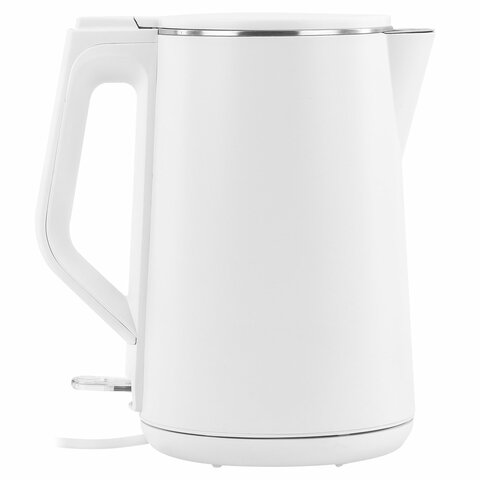 Чайник электрический с двойными стенками SONNEN KT-4103, 1,5 л, 2200 Вт, белый, 456376 - фото 2