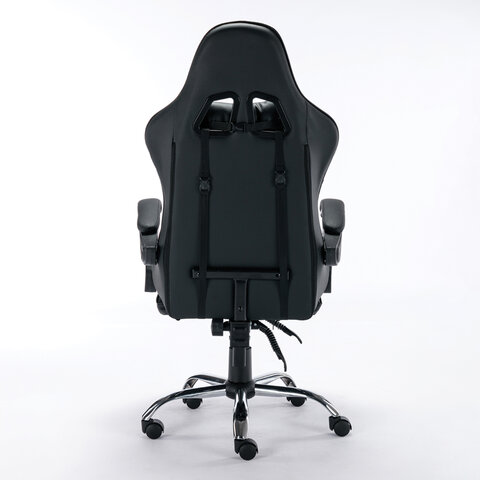 Кресло компьютерное BRABIX "Dexter GM-135", подножка, две подушки, экокожа, черное, 532800 - фото 4