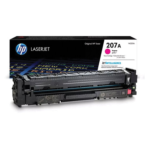 Картридж лазерный HP (W2213A) Color LJ M282/M283/M255, №207A, пурпурный, оригинальный, ресурс 1250 страниц - фото 1