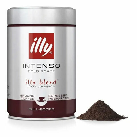 Кофе молотый ILLY "Intenso" 250 г в жестяной банке, арабика 100%, ИТАЛИЯ, 46 - фото 3