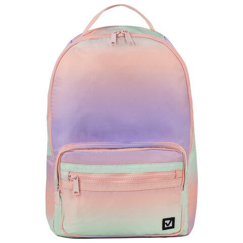 Рюкзак BRAUBERG MULTICOLOR универсальный, нейлон, "Gradient", разноцветный, 43х28х14 см, 229889 - фото 2