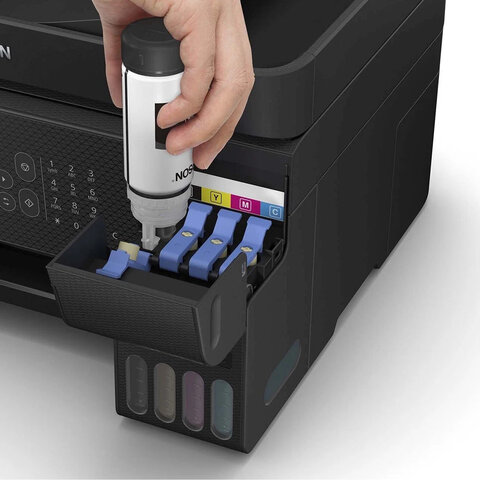 МФУ струйное EPSON L5290 "4 в 1", А4, 33 стр./мин, 5760x1440, ЖК-дисплей, АПД, Wi-Fi, с/к, СНПЧ, C11CJ65508 - фото 7