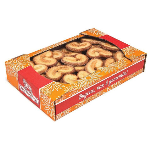 Печенье слоеное СЕВЕРНАЯ СТОЛИЦА "Валентинки", 430 г, картонная коробка, 00--00000297 - фото 3