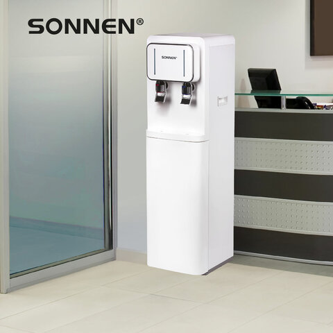 Кулер для воды SONNEN FSE-02BW, напольный, нагрев/охлаждение, НИЖНЯЯ ЗАГРУЗКА, 2 крана, белый, 456170 - фото 21