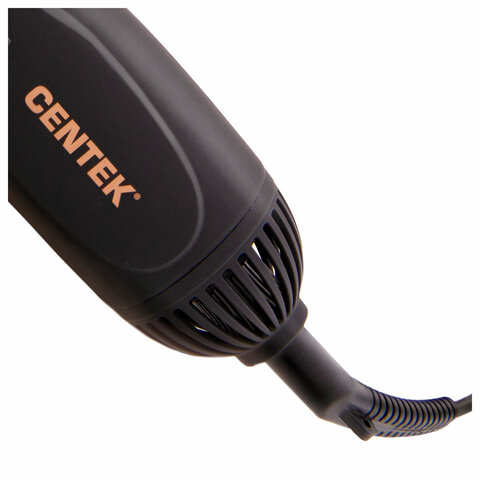 Фен-расческа CENTEK CT-2059, 1200 Вт, 2 скорости, 2 температурных режима, 3 насадки, черная - фото 4