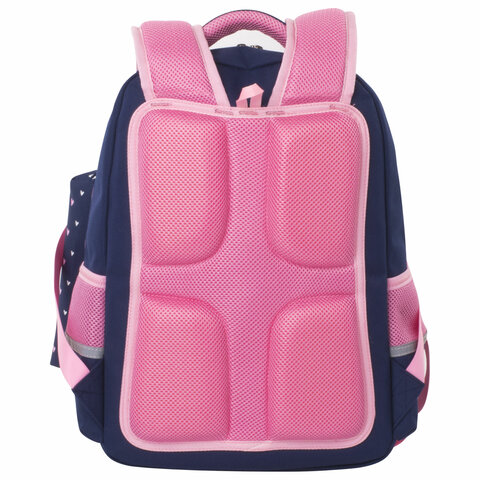 Рюкзак ЮНЛАНДИЯ COMPLETE с пеналом в комплекте, эрго-спинка, "Pink bow", 42х29х14 см, 229972 - фото 6