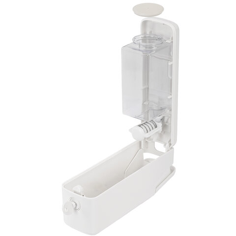 Дозатор для жидкого мыла LAIMA PREMIUM НАЛИВНОЙ, 0,3 л, белый, ABS-пластик, 609498 - фото 6